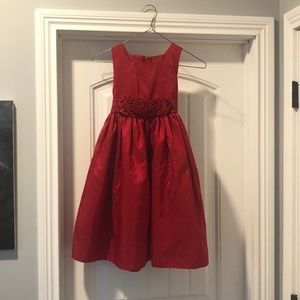 Girls red formal dress